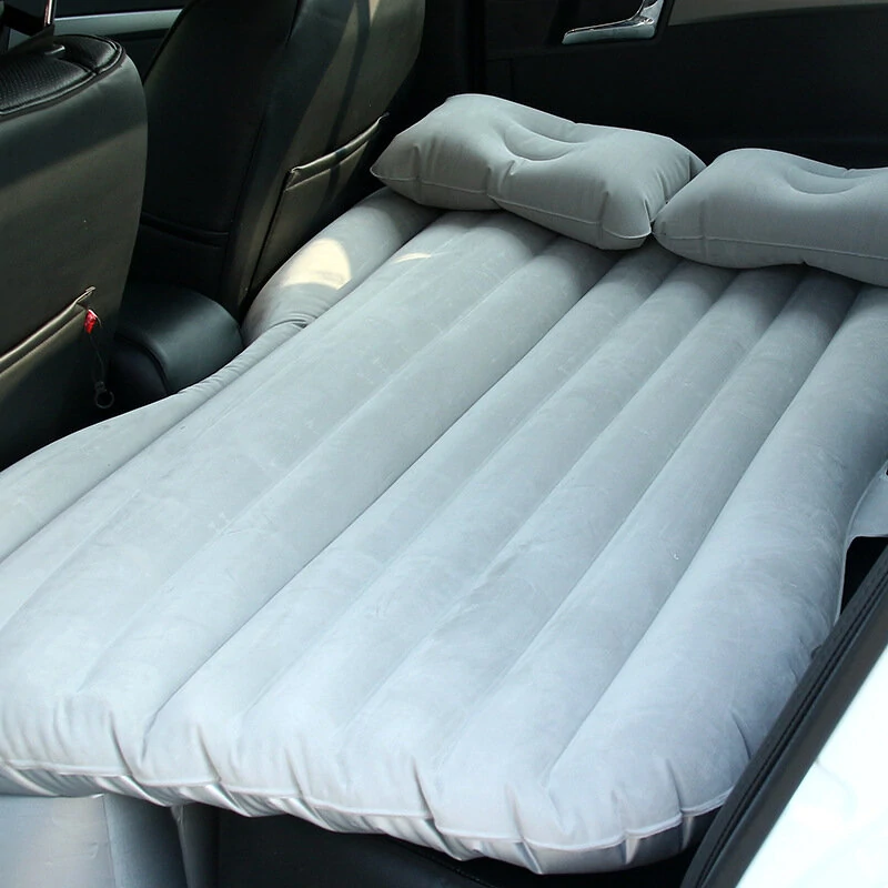 (image for) 138x85cm Car Air Inflatable Travel Mattress Back Seat Bed Multifunctional Sofa Air Bed Pillow With Air Outdoor Camping Mat